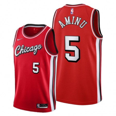 Camiseta Hombre Chicago Bulls Al-Farouq Aminu 5 Nike 2021-22 City Edition Throwback Swingman Camiseta Hombre Chicago Bulls Al-Farouq Aminu 5 Nike 2021-22 City Edition Throwback Swingman